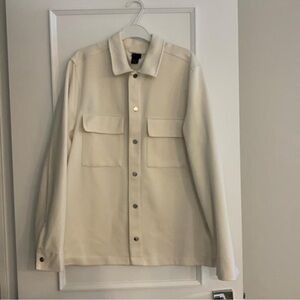 Zara Men's Cream Shirt /Blazer worn once sz  Xl